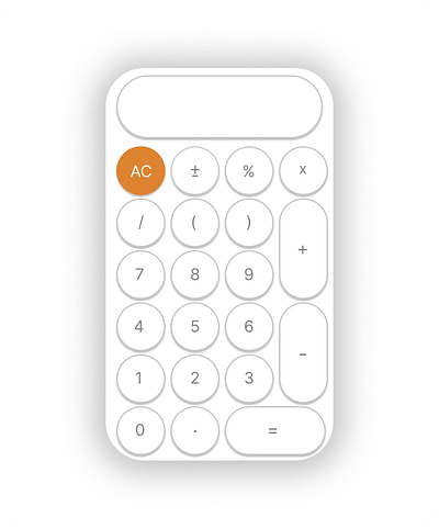 Calculator - #DailyUi ui