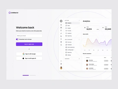 Sign up page — Untitled UI create account log in login product design sign in sign up signin signup split screen ui design user interface ux design web design