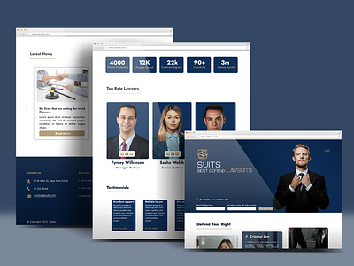 Suits Lawyer's | Website Design branding design site ui ux website