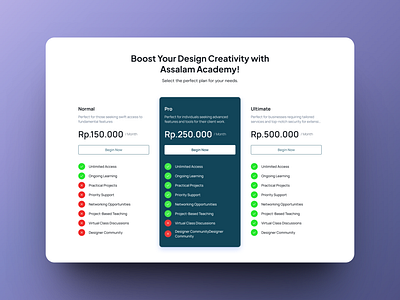 UI Design - Pricing Card Website Design app app design application branding dailyui design designer illustration logo pricing pricing design ui uiux uiux design ux website website design