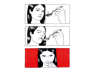 Man eater hand illustration illustration