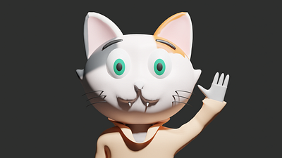 Stylized Character- Cat 3d 3dcharacter blender character stylizedcharcter