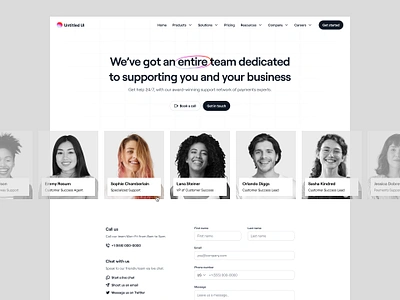 Meet our team — Untitled UI about us booking form company page contact contact form contact us form meet our team minimal minimalism team members team page web design