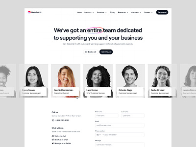 Meet our team — Untitled UI about us booking form company page contact contact form contact us form meet our team minimal minimalism team members team page web design