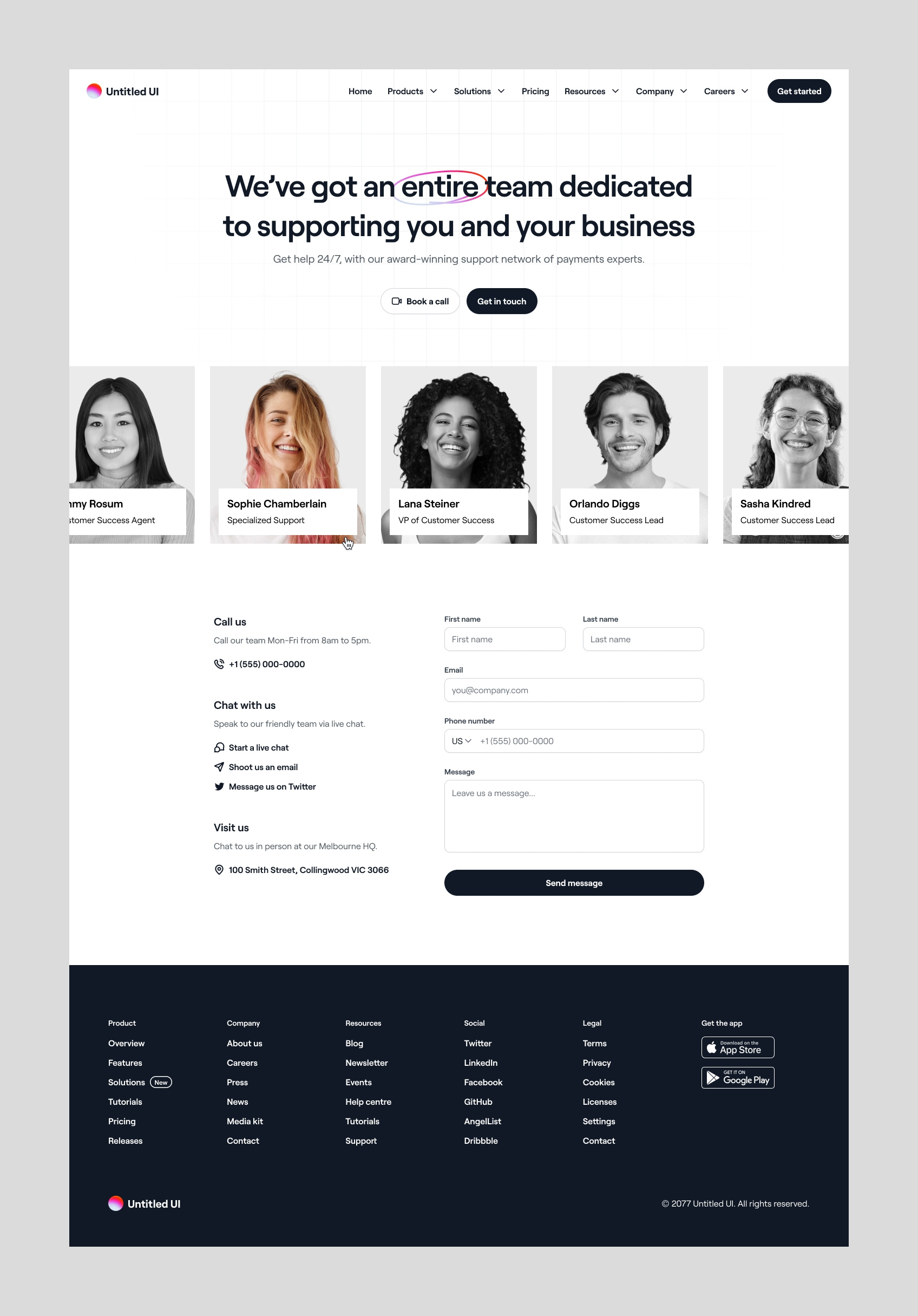 Meet our team — Untitled UI by Jordan Hughes® on Dribbble