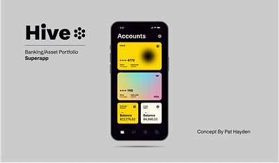 Hive Fintech App aesthetic app branding concept design graphic design ui ux