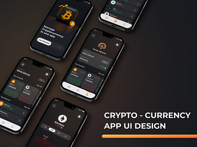 Crypto- Currency App UI Design application applicationdesign bitcoin branding business crypto cryptocurrency currency design future mobileapp mobileappdesign mobileappui money productdesign ui uiux ux