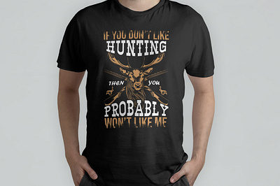 Hunting T shirt branding design graphic design illustration t shirt t shirt design typography typography t shirt design