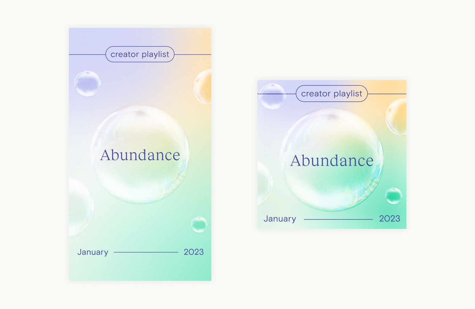 Playlist covers for Teachable - January design graphic design playlist cover social media social post