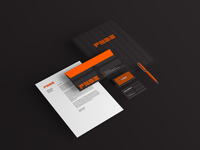 Fernãndez Construction - Stationery brand design brand identity branding construction construction branding construction logo envelope identity design letterhead logo design logotype minimal modular stationery stationery design