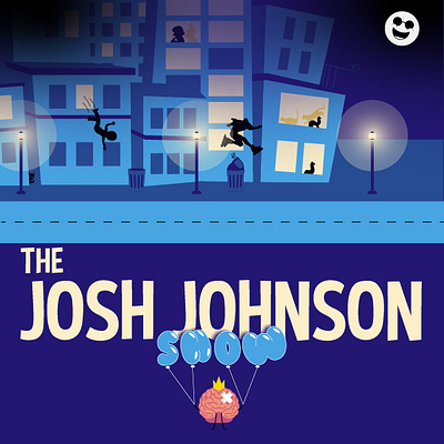 The Josh Johnson Show design dribbblerebound podcast cover prompt