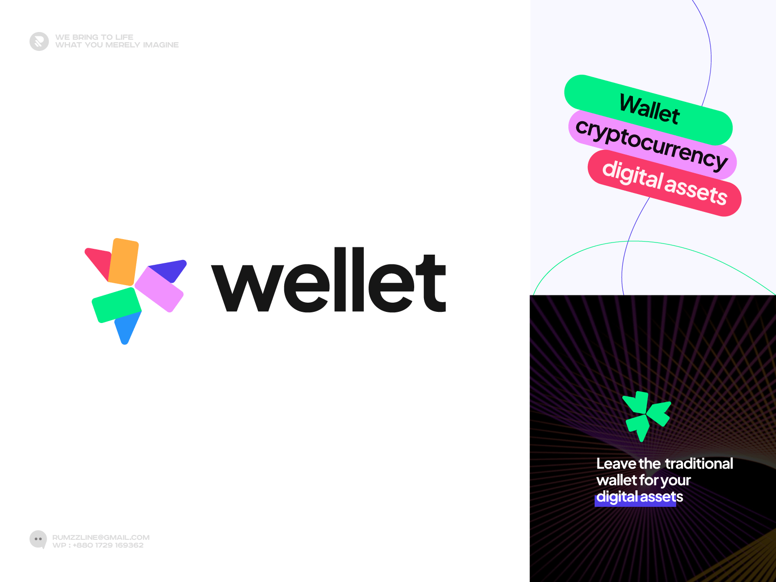 Logo, Tech, Wallet, Digital Assets, Crypto, Blockchain, Web3 by Ahmed Rumon  | Timeless Logo Designer & Branding Expert on Dribbble