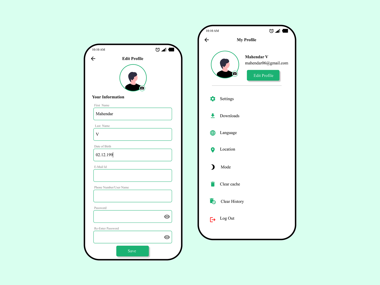 USER PROFILE UI DESIGN by Mahendar V on Dribbble