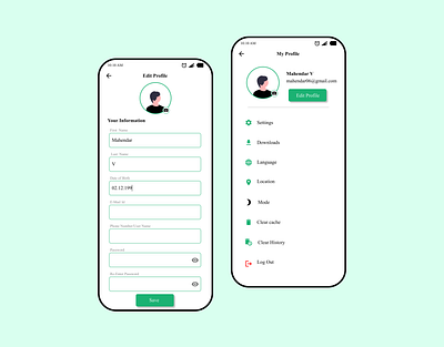 USER PROFILE UI DESIGN app branding design figma graphic design illustration ui userprofile ux