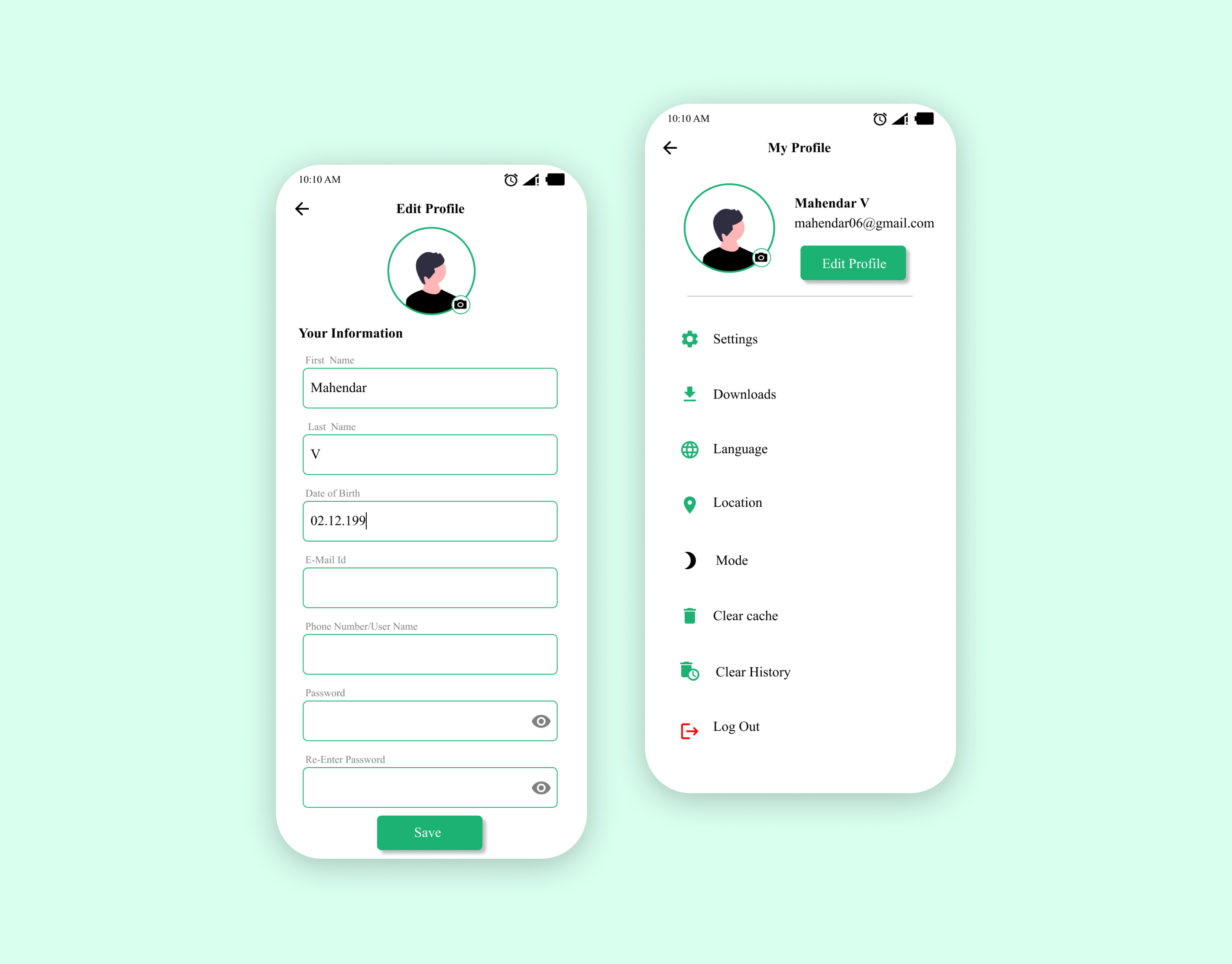 USER PROFILE UI DESIGN by Mahendar V on Dribbble