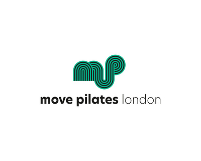 Move Pilates London branding design graphic design logo logo design pilates typography