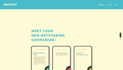 Swiftly Notetaking branding ui ux