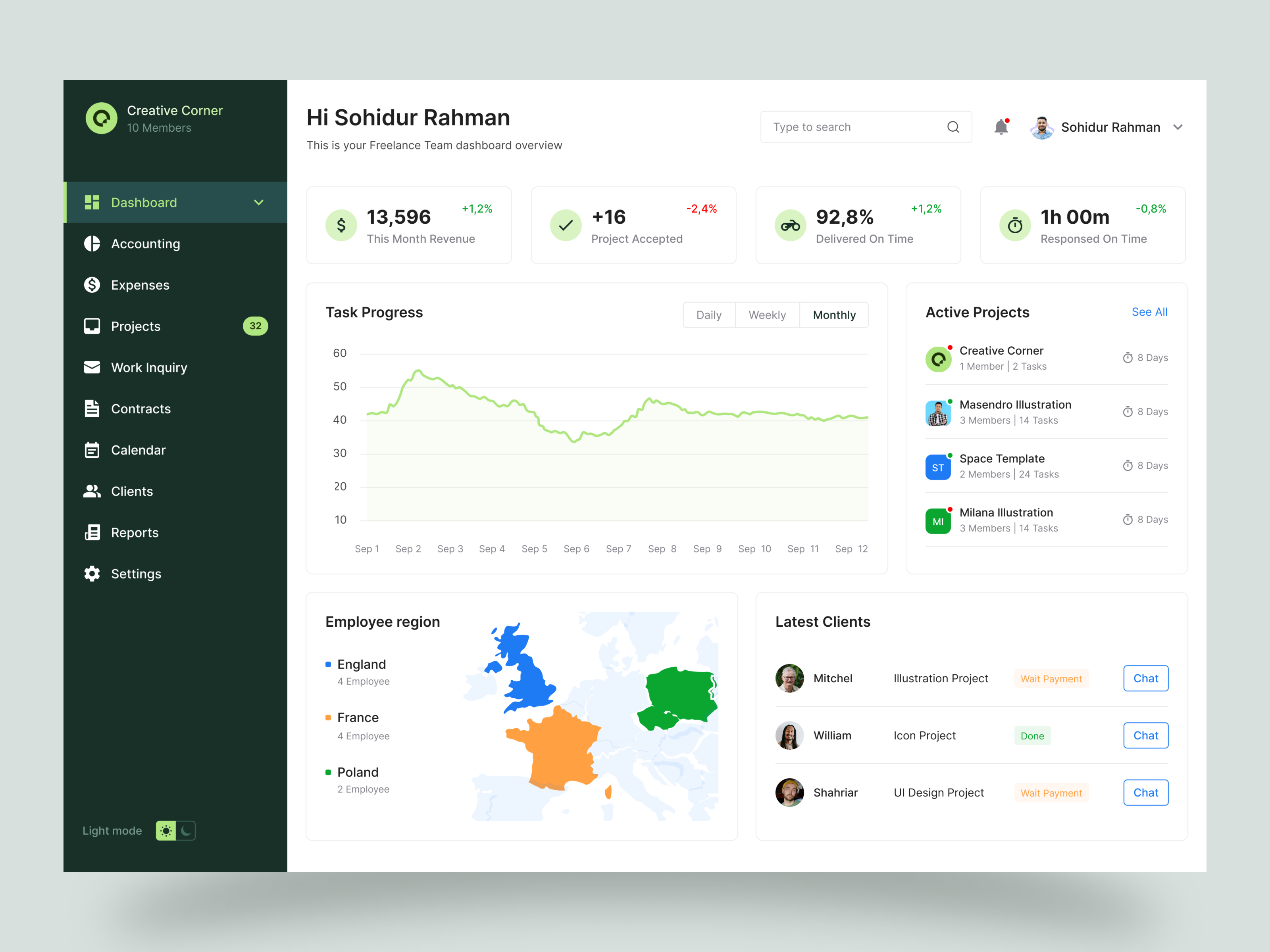 Example of Web App Design