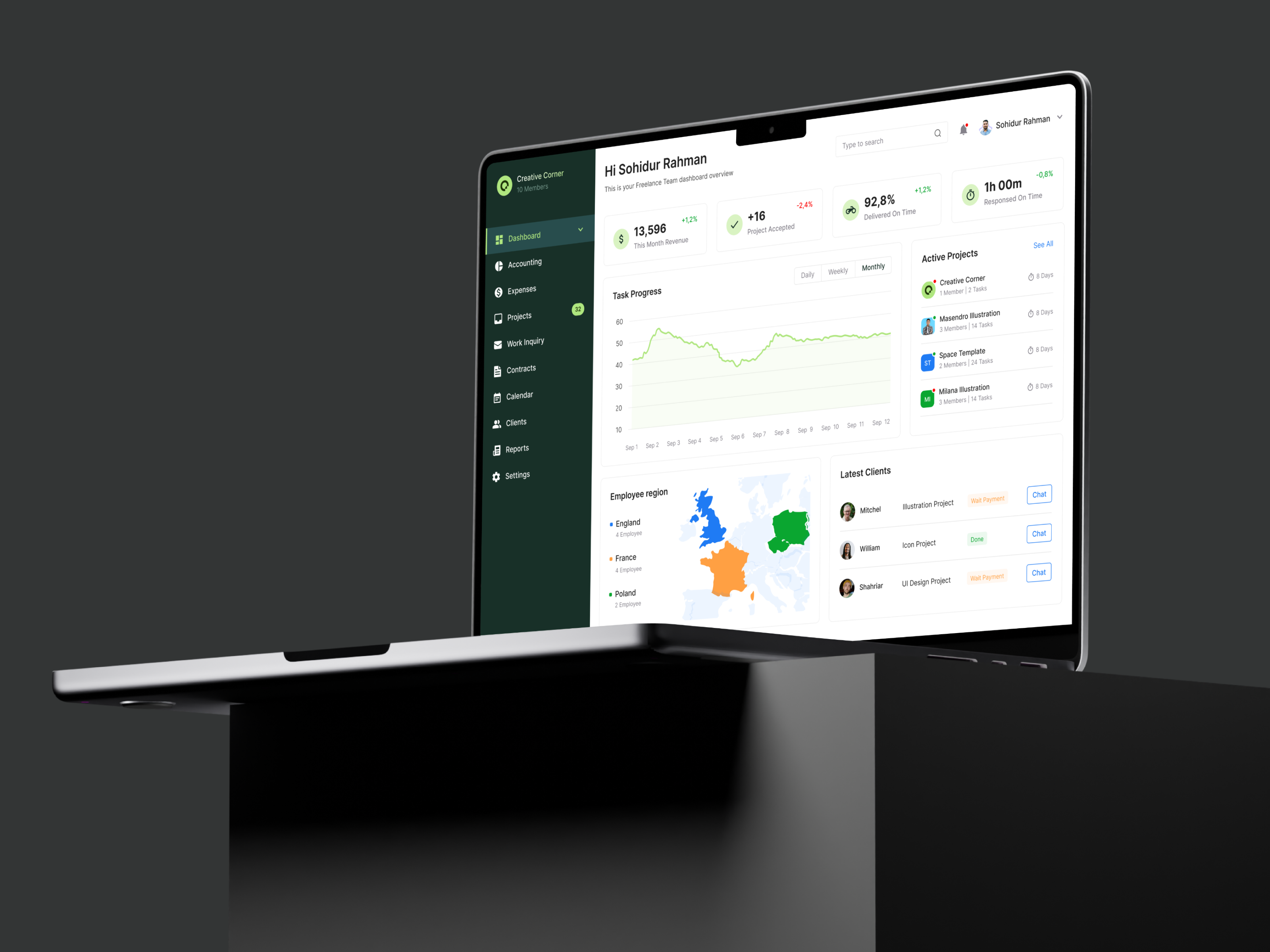 Example of Web App Design