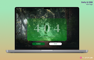 Daily UI 008: 404 Page 404page dailyui dailyui008 design ui ux