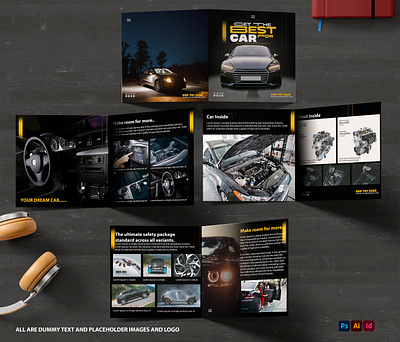 Automobile Booklet/ Brochure advertisement booklet branding brochure catalogue design flyer illustration ui