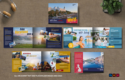 Travel Brochure/ Booklet advertisement booklet branding brochure catalogue design flyer illustration ui