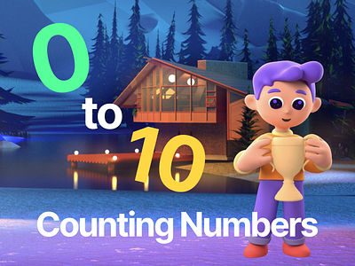 Counting Numbers (Kids Education) animation creative design graphic design illustration motion graphics vector