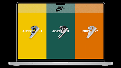 Interactive Slider for Nike app branding design ui ux