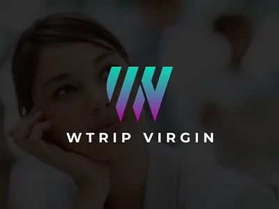 Wtrip Virgin Logo, Logo, Logo Design business logo corporate professional logo typography v logo virgin logo w logo wtrip logo wv logo