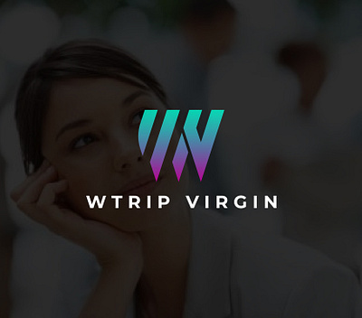 Wtrip Virgin Logo, Logo, Logo Design business logo corporate professional logo typography v logo virgin logo w logo wtrip logo wv logo