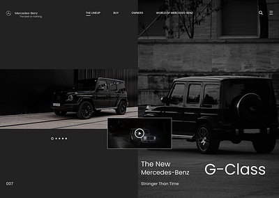 Mercedes G-Class Web Design amg branding carsofinstagram carsporn design graphic design maybach mercedes ui uiesign uiuxdesign ux webdesign