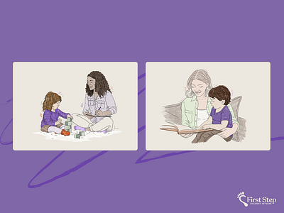 Childcare Agency Illustrations branding design illustration