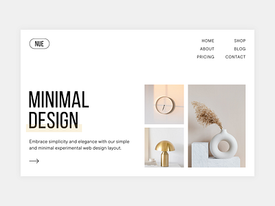 Minimal website design design graphic design minimal recent simple typography web design webdesign