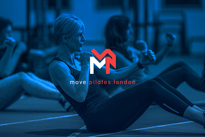 Move Pilates London branding design graphic design logo logo design move pilates typography