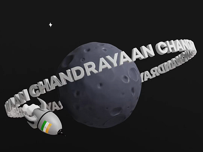 Chandrayaan-3 3d animation blender graphic design motion graphics