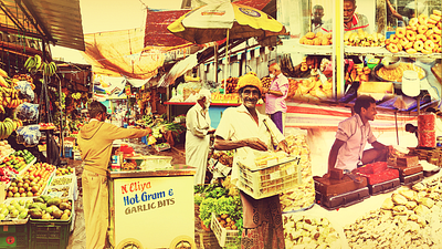 Concept Art (Photo Manipulation) conceptart consumer dark colors different types of food mixed background colors mobile food stalls mobile streets mobile vendors photomanipulation travel traders yelloworange background