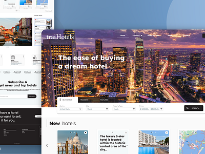 Traiding Hotels app app web design ui ux web web desing