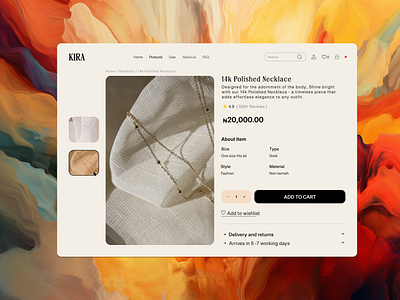 Jewelry checkout page brownui checkout page checkoutui design minimalisticui ui web webdesign