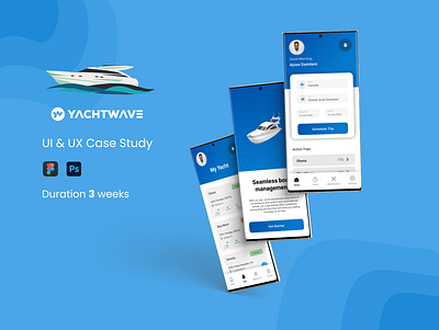 Boat Management App adobe design figma ui web design