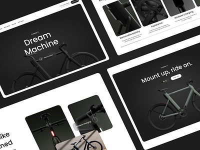 Cowboy e-bike admin bike biking cowboy e bike redesign site ui ux