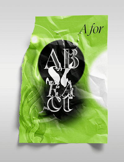 A, Alphabet Series abstract alphabet art design graphic design poster typography