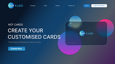 Landing Page NFC card figma landing page ui ui design ux web design