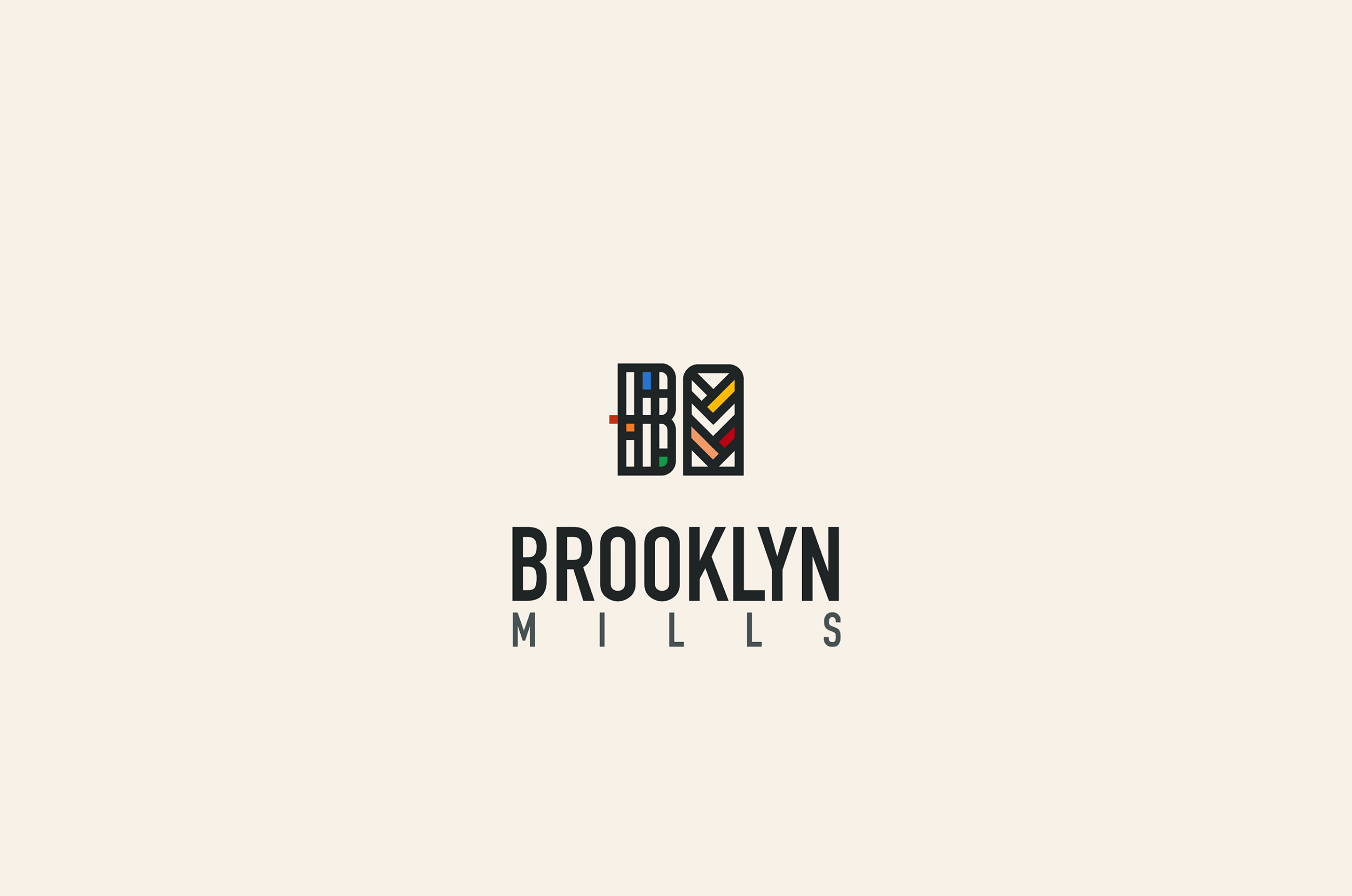 Brooklyn Mills branding brooklyn clean design graphic design logo logo design modern new york