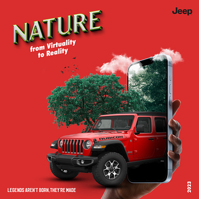 JEEP Poster Design advertising branding design graphic design jeep marketing poster social media poster