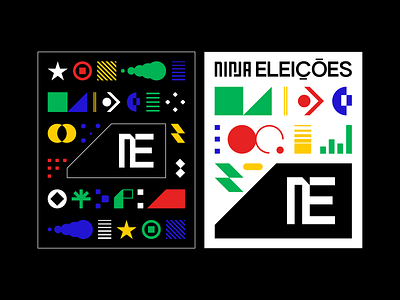 ninja eleições 2022 activism icon illustration logo vote