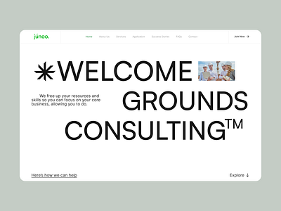 Groundwork - Consulting / Landing p branding design graphic design logo typography ui uiux design vector