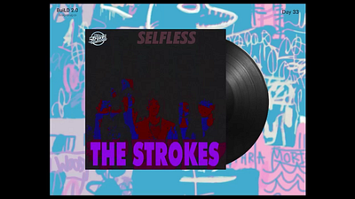Selfless - The Strokes | Album Cover band design figma music selfless thestrokes ui ux