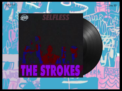 Selfless - The Strokes | Album Cover band design figma music selfless thestrokes ui ux