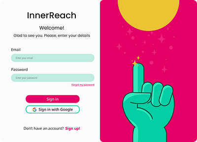 Sign In Page: UX/UI Design and Illustration illustration screen sign in sign in page ui ui design ux uxui design web webdesign