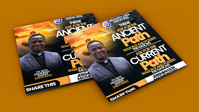 church flyer template design graphic design ux